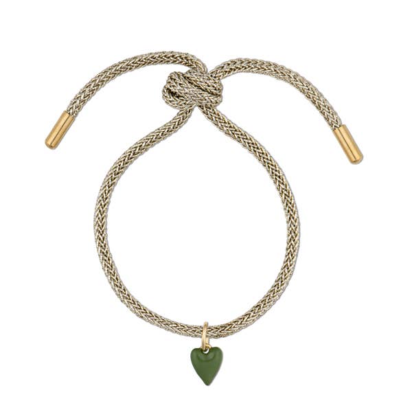 HART - Gold Lurex Bracelet with Mini Heart