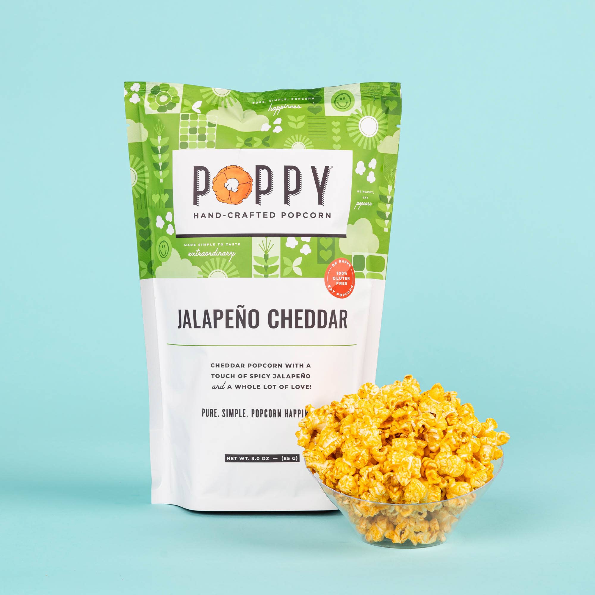 Poppy Hand-Crafted Popcorn - Jalapeño Cheddar Popcorn