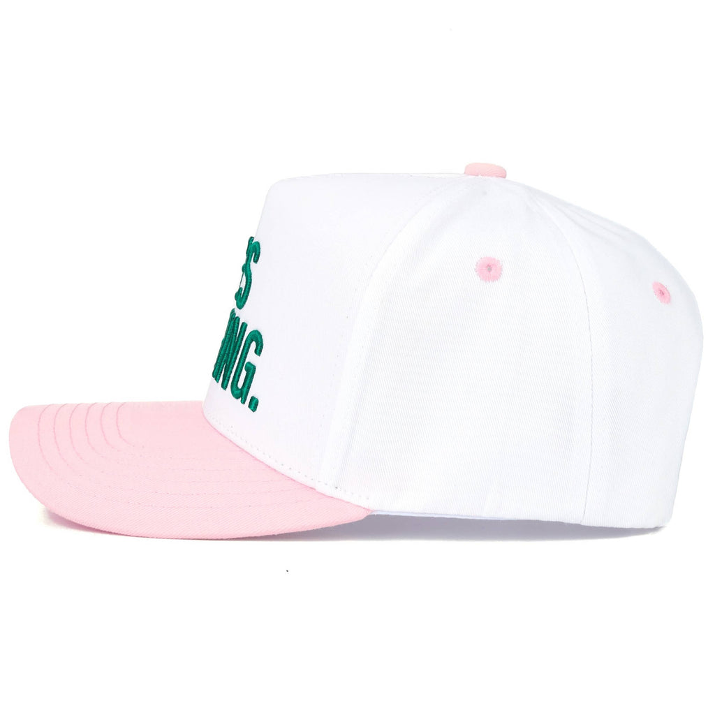 C.C HE'S GOLFING Letter Embroidered on Two Tone Trucker Hat