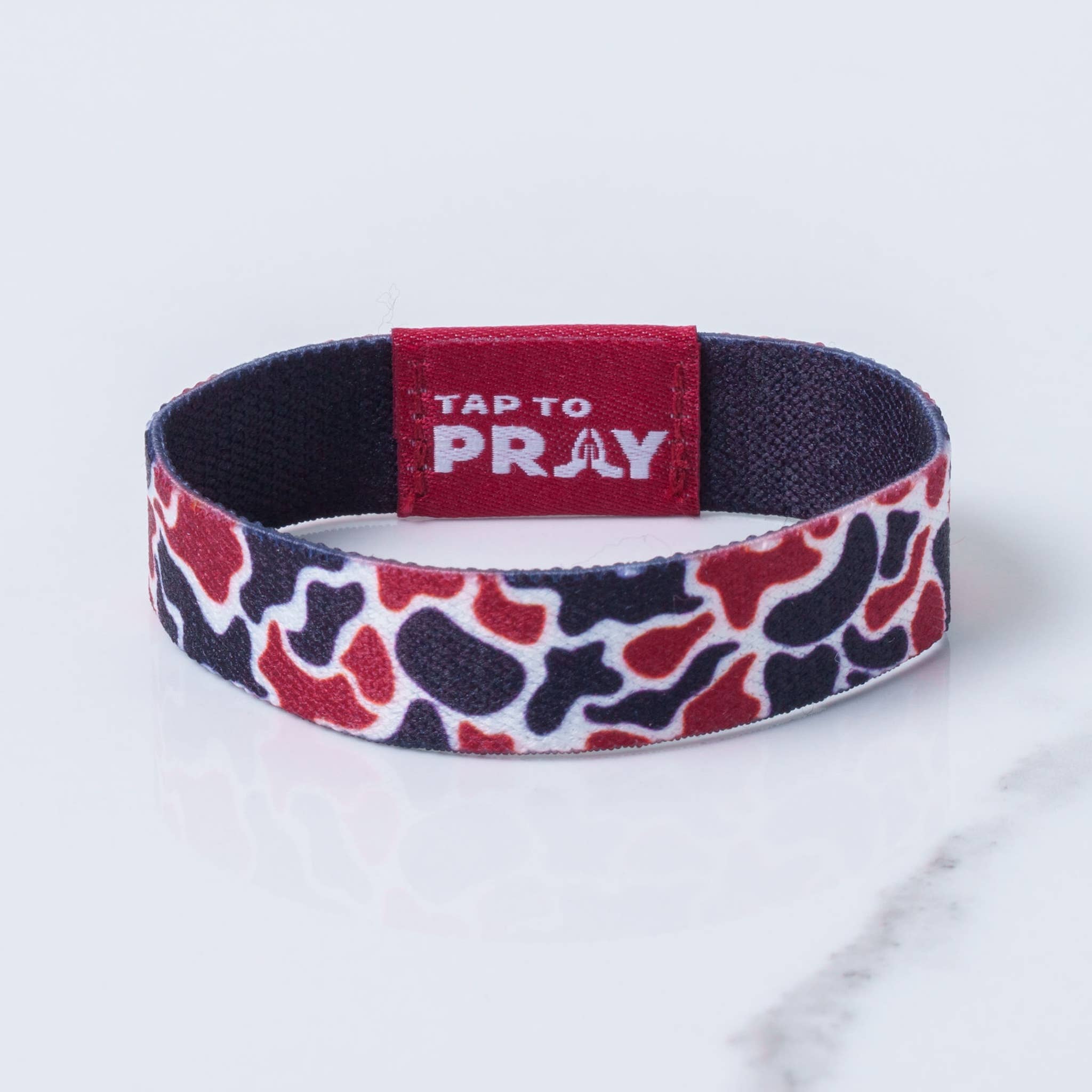 Versible - Tap To Pray™ Wristbands - Team Camo - Maroon & Black