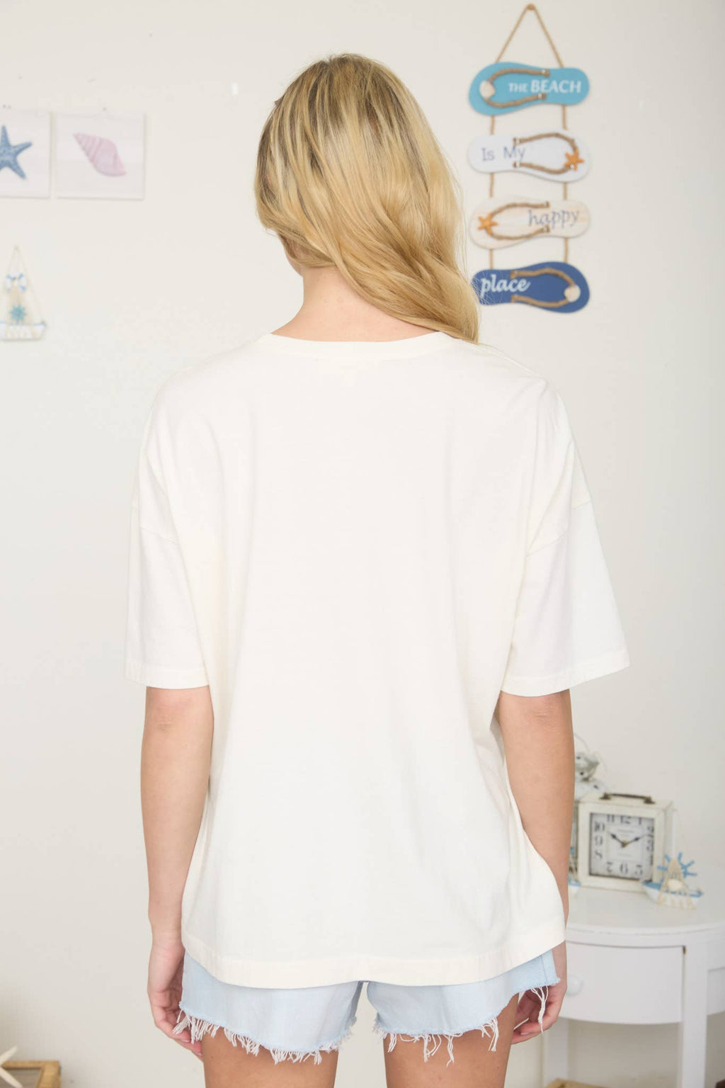 LAKE VIBES SHORT SLEEVE KNIT GRAPHIC T-SHIRT