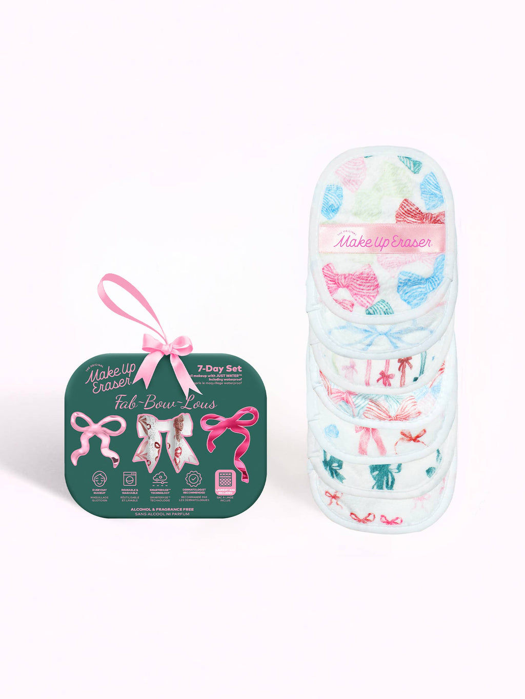The Original MakeUp Eraser - Fab-BOW-lous 7-Day Set |  The Whimsical Pink Bow Edit