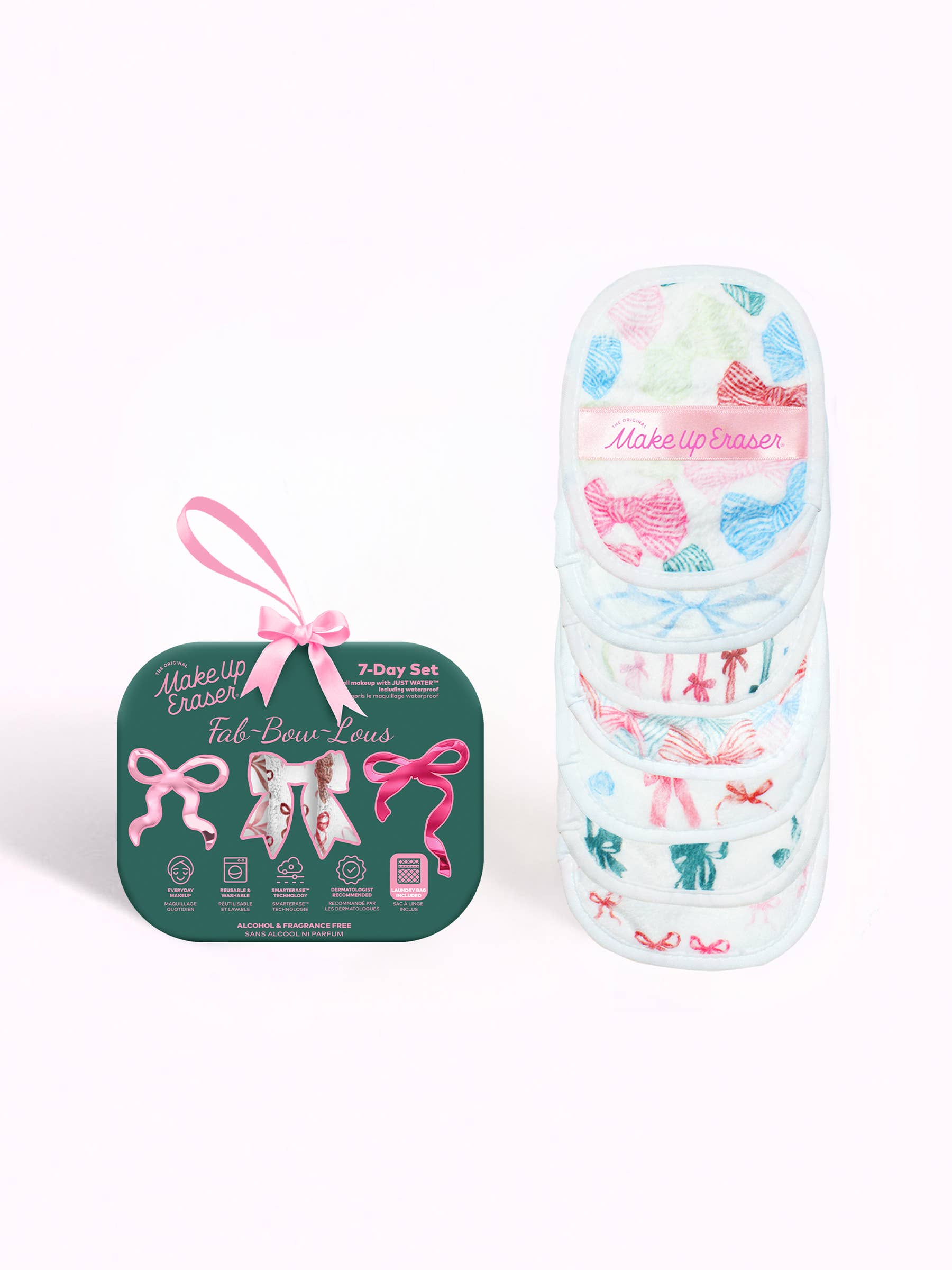 The Original MakeUp Eraser - Fab-BOW-lous 7-Day Set |  The Whimsical Pink Bow Edit