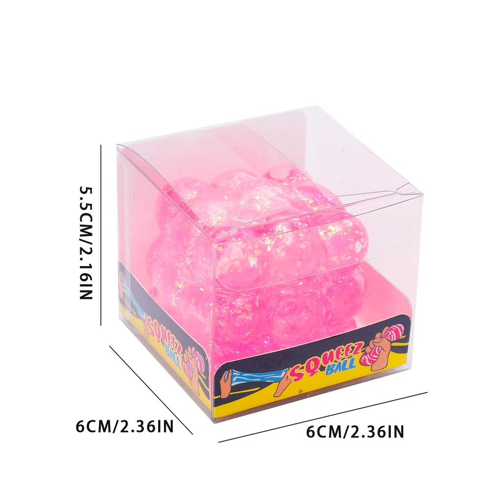 Sparkling Extras - Glitter magic cube Squishy Squeeze Toy Fidget Toy