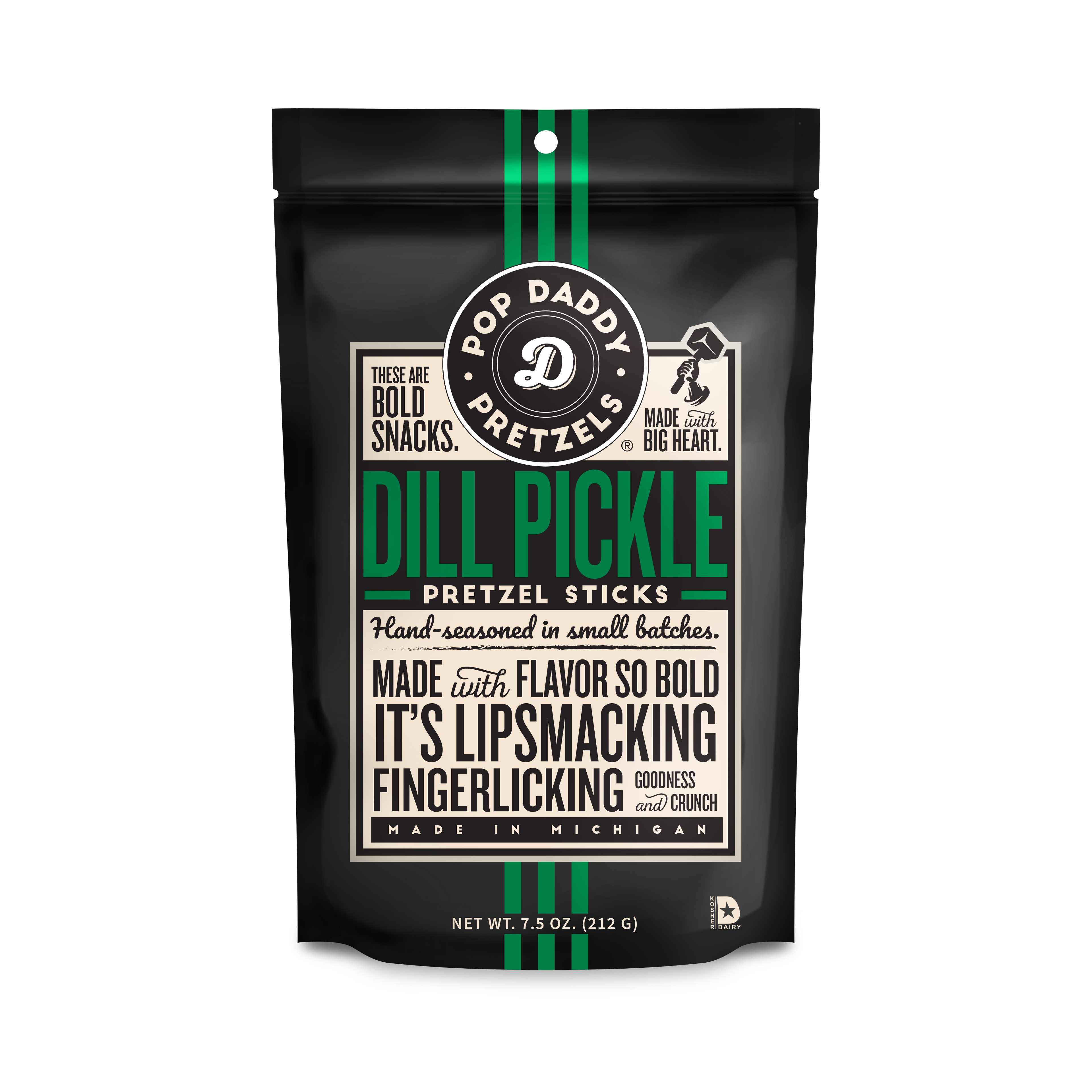 Seasoned Pretzels - 7.5oz - Dill Pickle