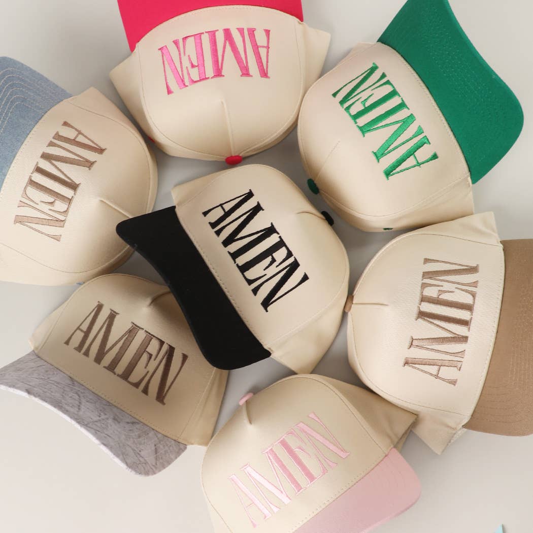Fashion City - AMEN Embroidery Two-Tone Trucker Hat