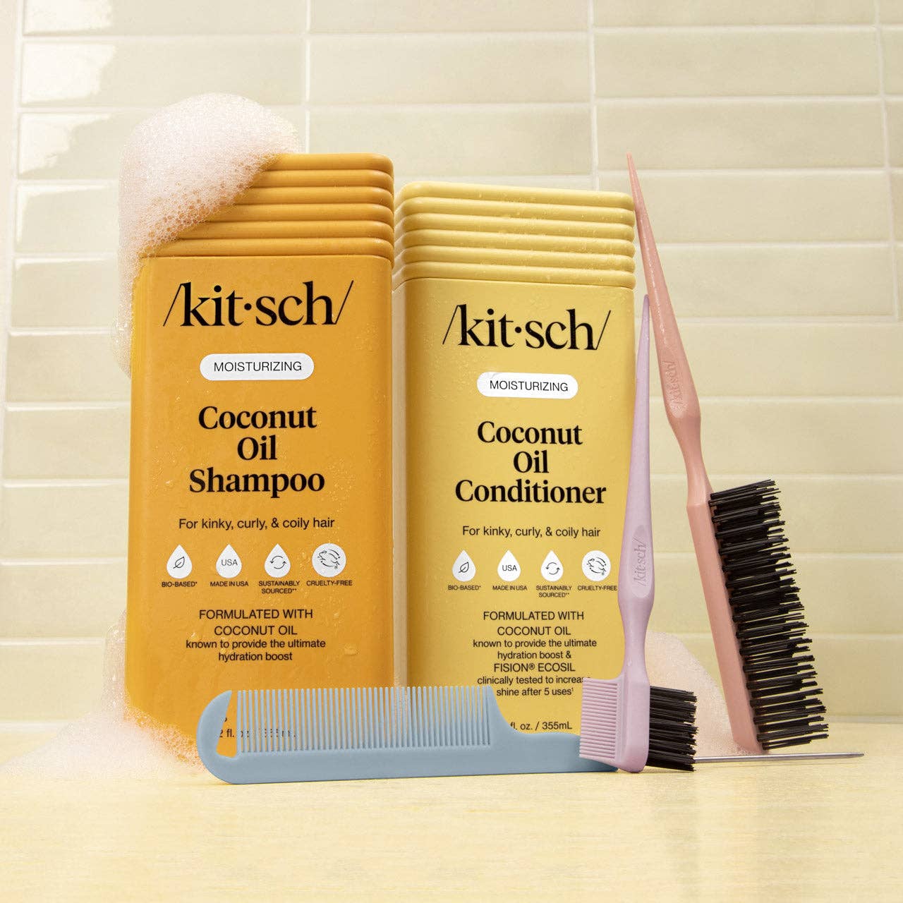 KITSCH - Moisturizing Coconut Oil Shampoo & Conditioner Combo