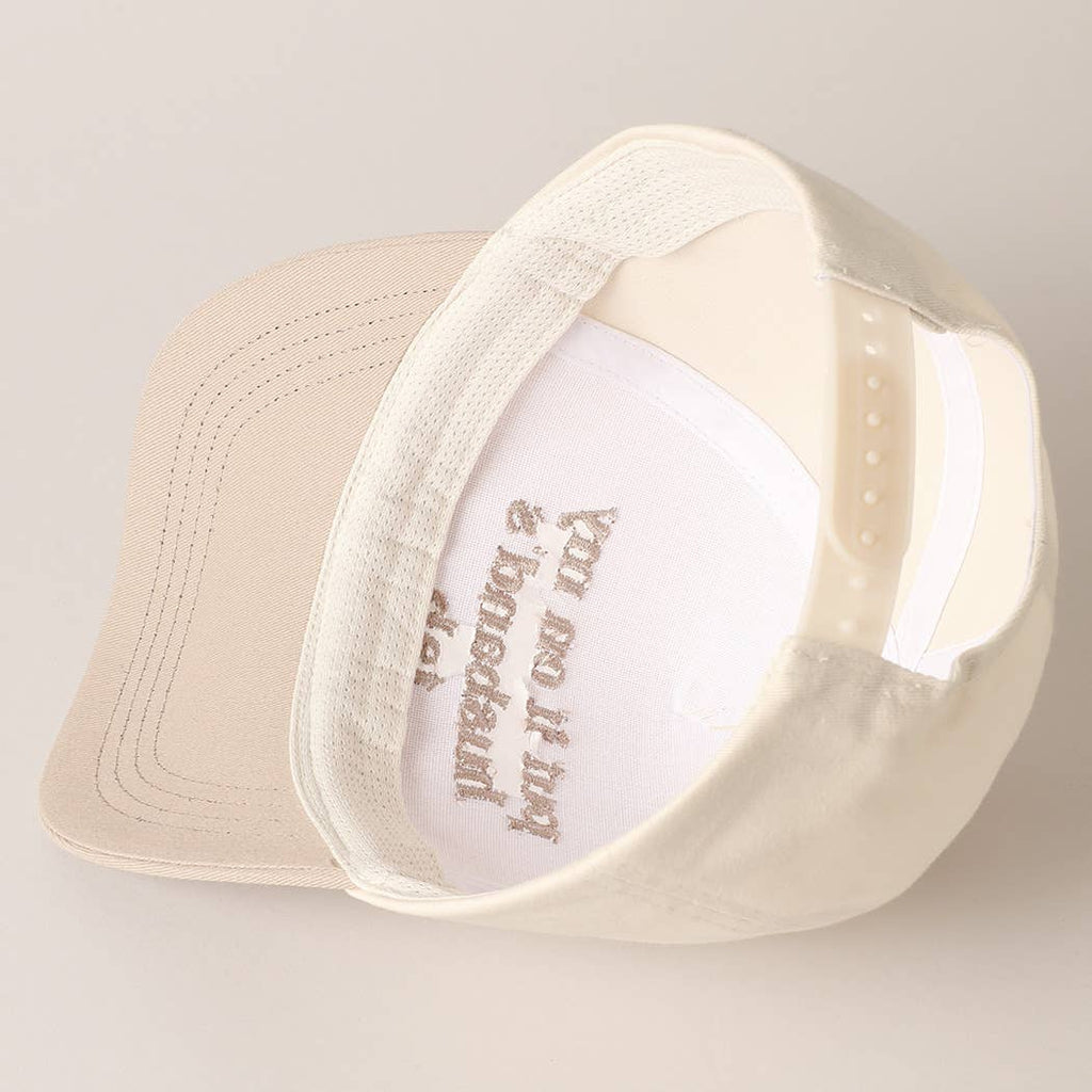 Fashion City - Put it on my husband's tab Embroidery Canvas Cap