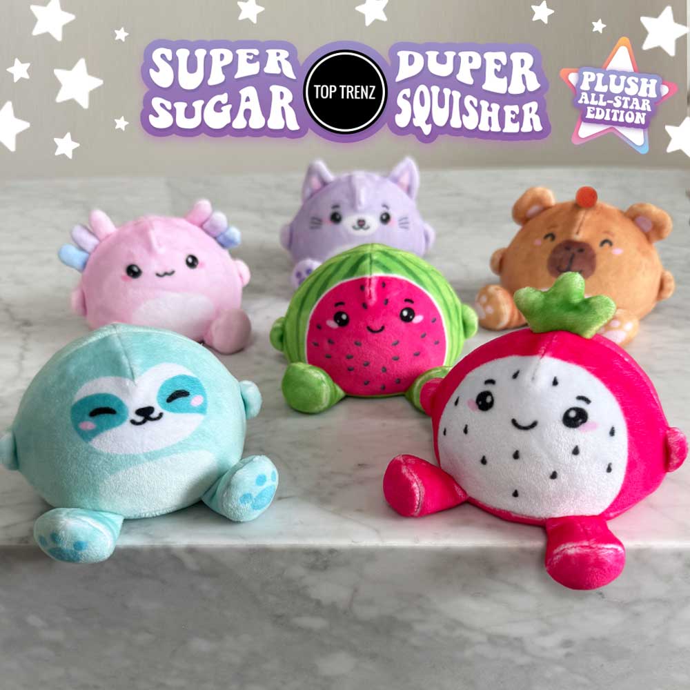 Top Trenz Inc - Super Duper Sugar Squishers Plush All Stars Edition