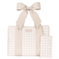 Case-Mate - Case-Mate Latte Gingham Bow Jelly Tote Bag