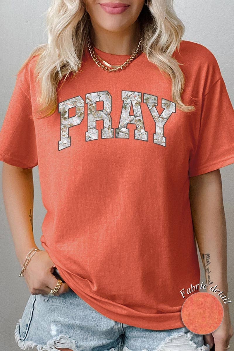 COLORBEAR - Pray Graphic Heavy Cotton Tee