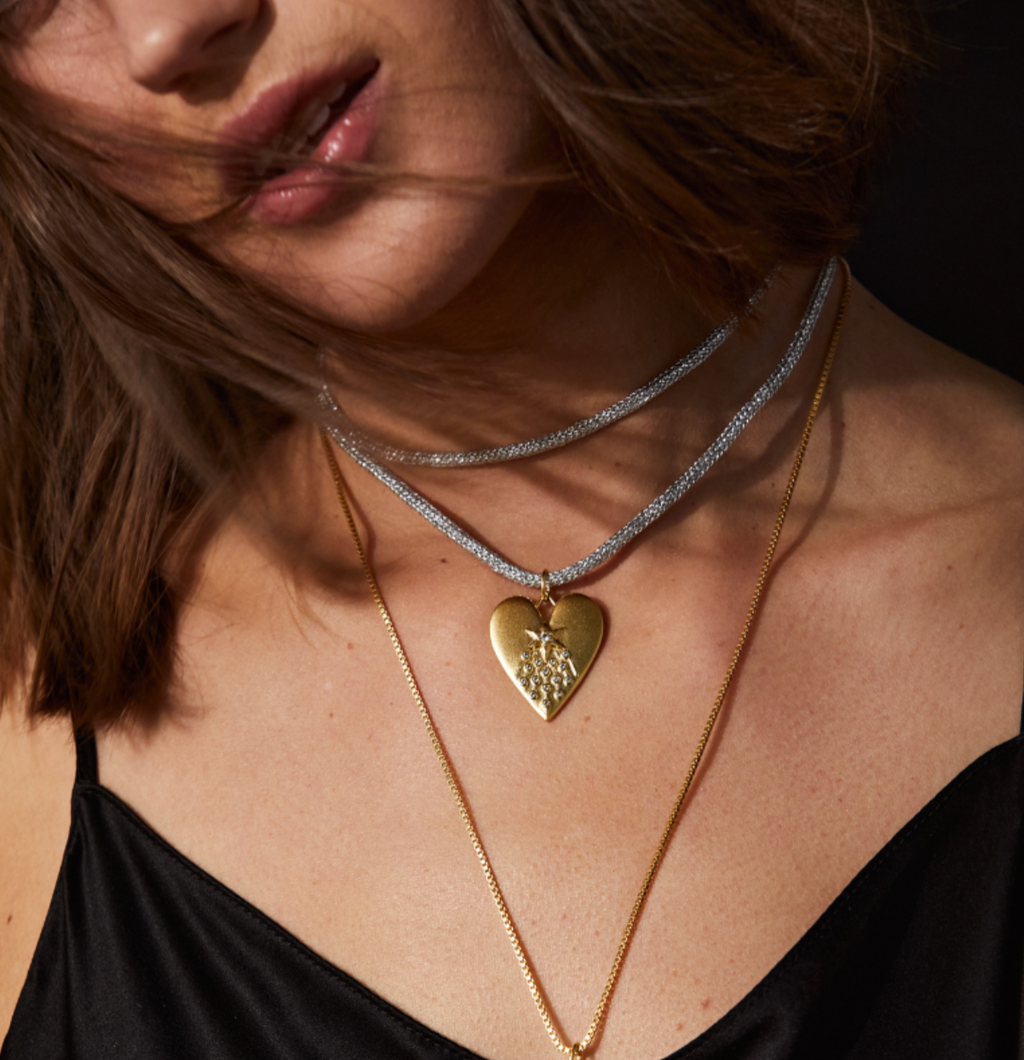 HART - Silver Lurex Necklace Cord