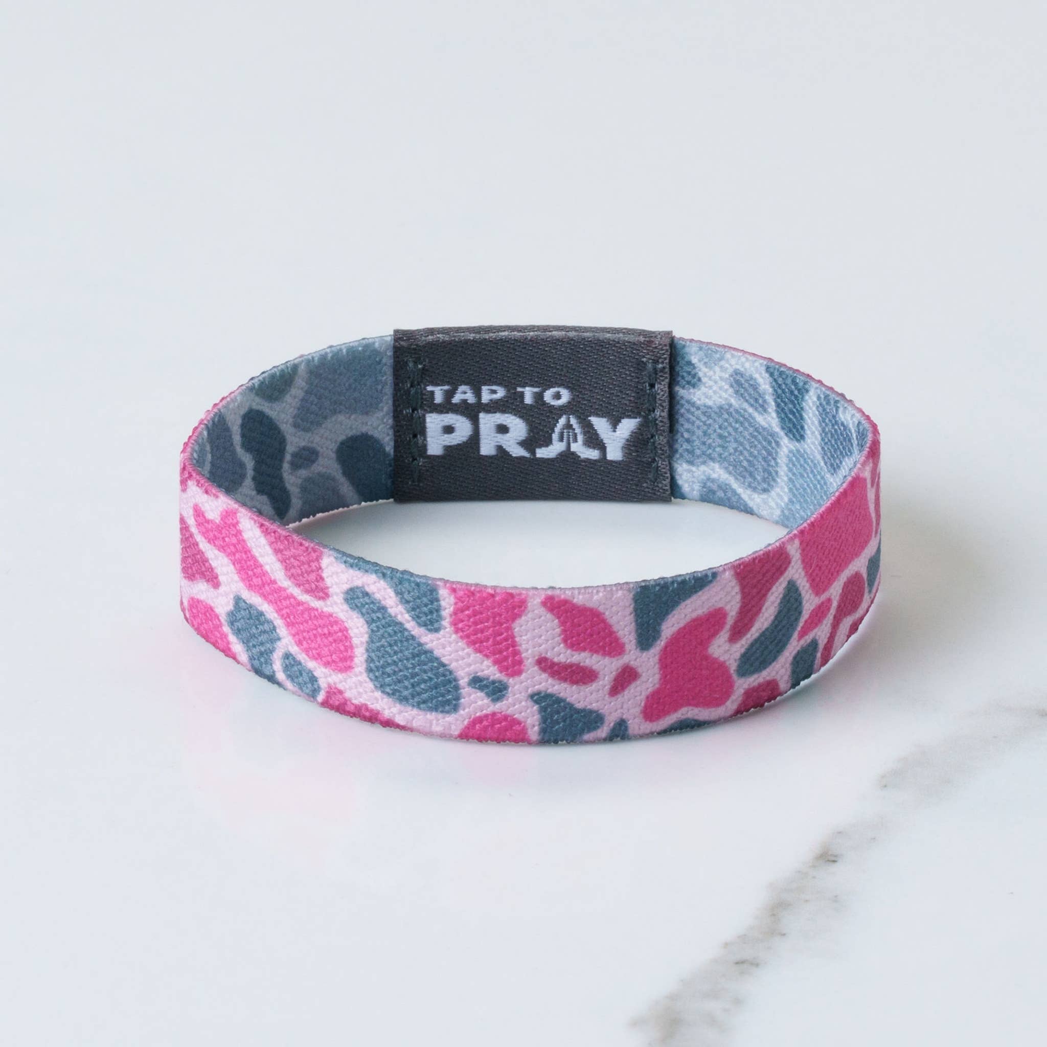 Versible - Tap To Pray™ Wristbands - River Rock Camo Pink & Ash