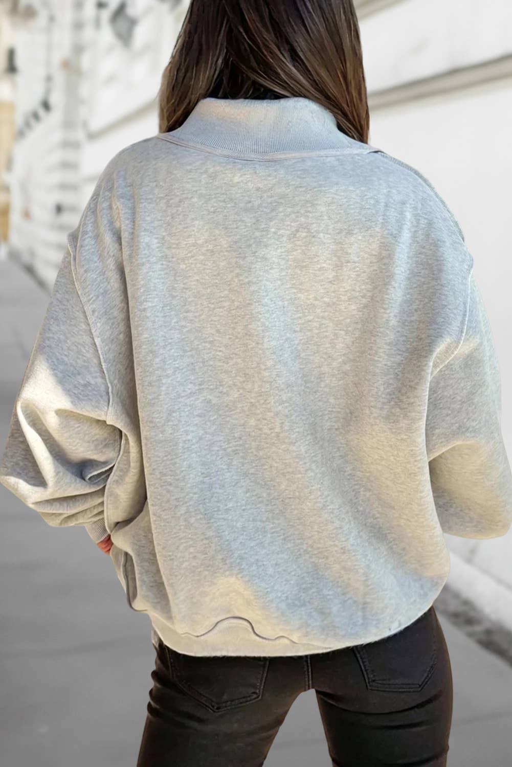 Aapparella - Reversible Oversized Mock Neck Sweatshirt | S-4X