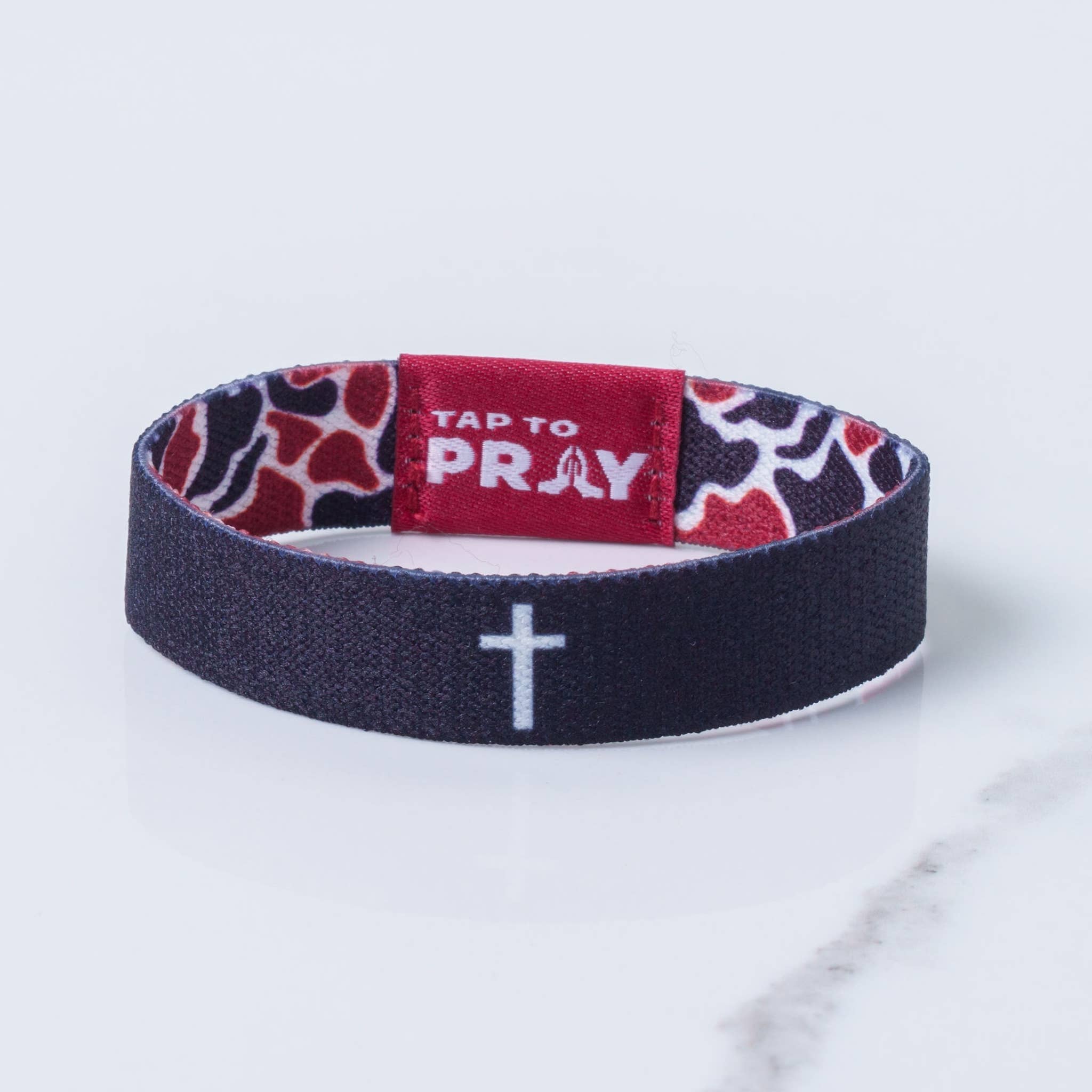 Versible - Tap To Pray™ Wristbands - Team Camo - Maroon & Black