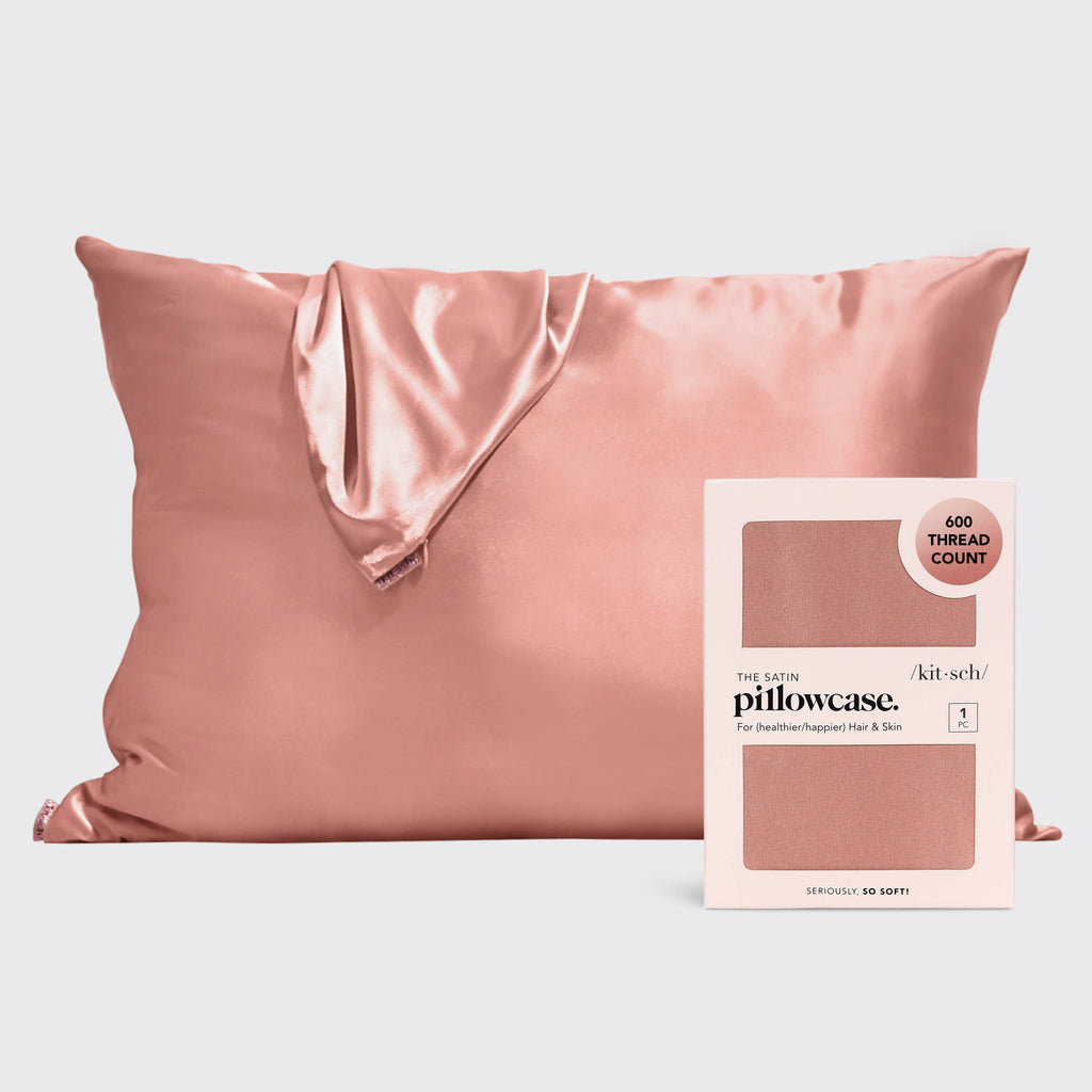 KITSCH - Satin Pillowcase Standard - Terracotta