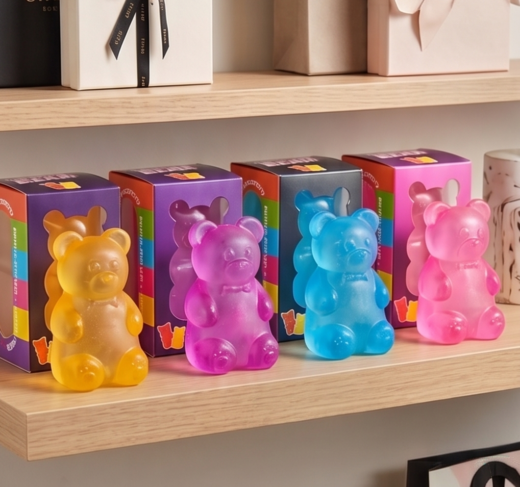 Eagle Crest Industries Inc. - Squishy Bear - Sensory Fidget Toy Squeeze Toys, assorted col