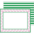 Flat Notecard Set of 10 | Pink Greek Key Border