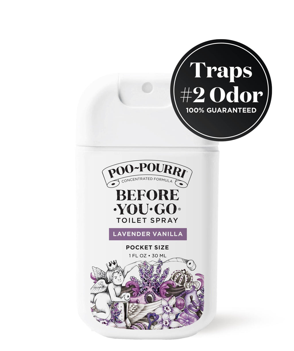 ~Pourri - Poo~Pourri - 1oz Pocket Sprayer w/ Pouch - Lavender Vanilla