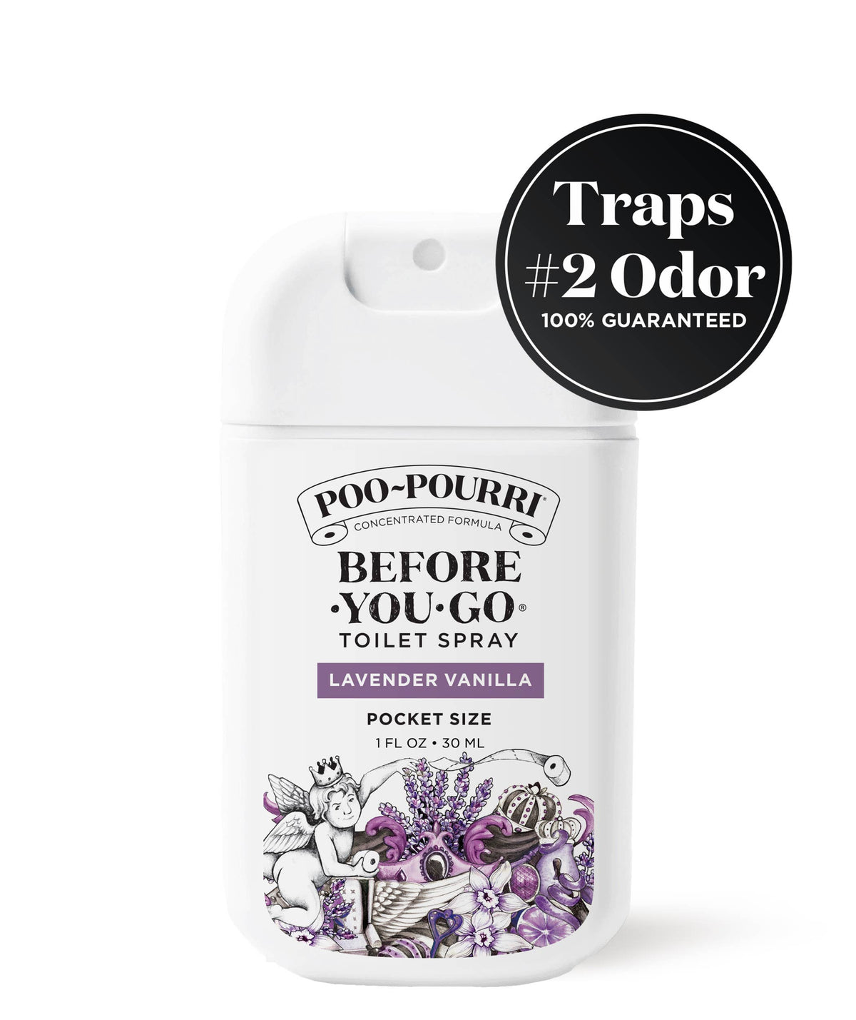 ~Pourri - Poo~Pourri - 1oz Pocket Sprayer w/ Pouch - Lavender Vanilla