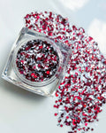 Nola Glitter Goddess - Red White and Silver Face and Body Glitter