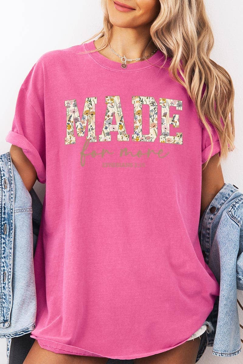 COLORBEAR - Made for More Faith Graphic Garment Dyed Tee