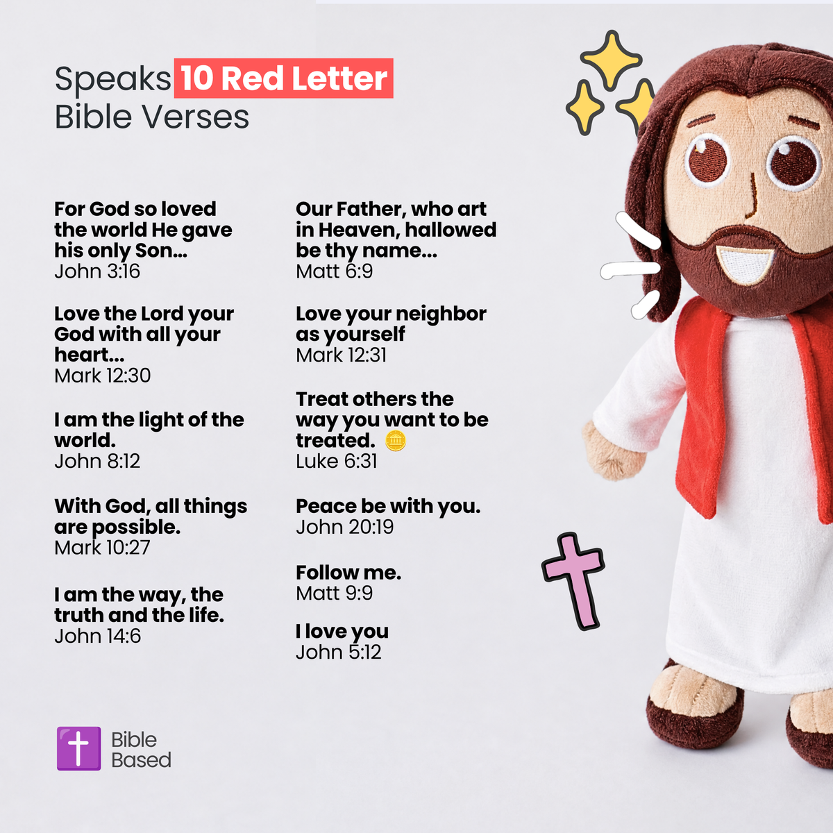 Jesusdoll - Talking Jesus Doll - Boutique Bestseller - Speaks 10 Verses