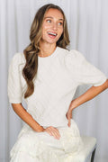 Textured Argyle Pattern Cozy Knitted Sweater Top