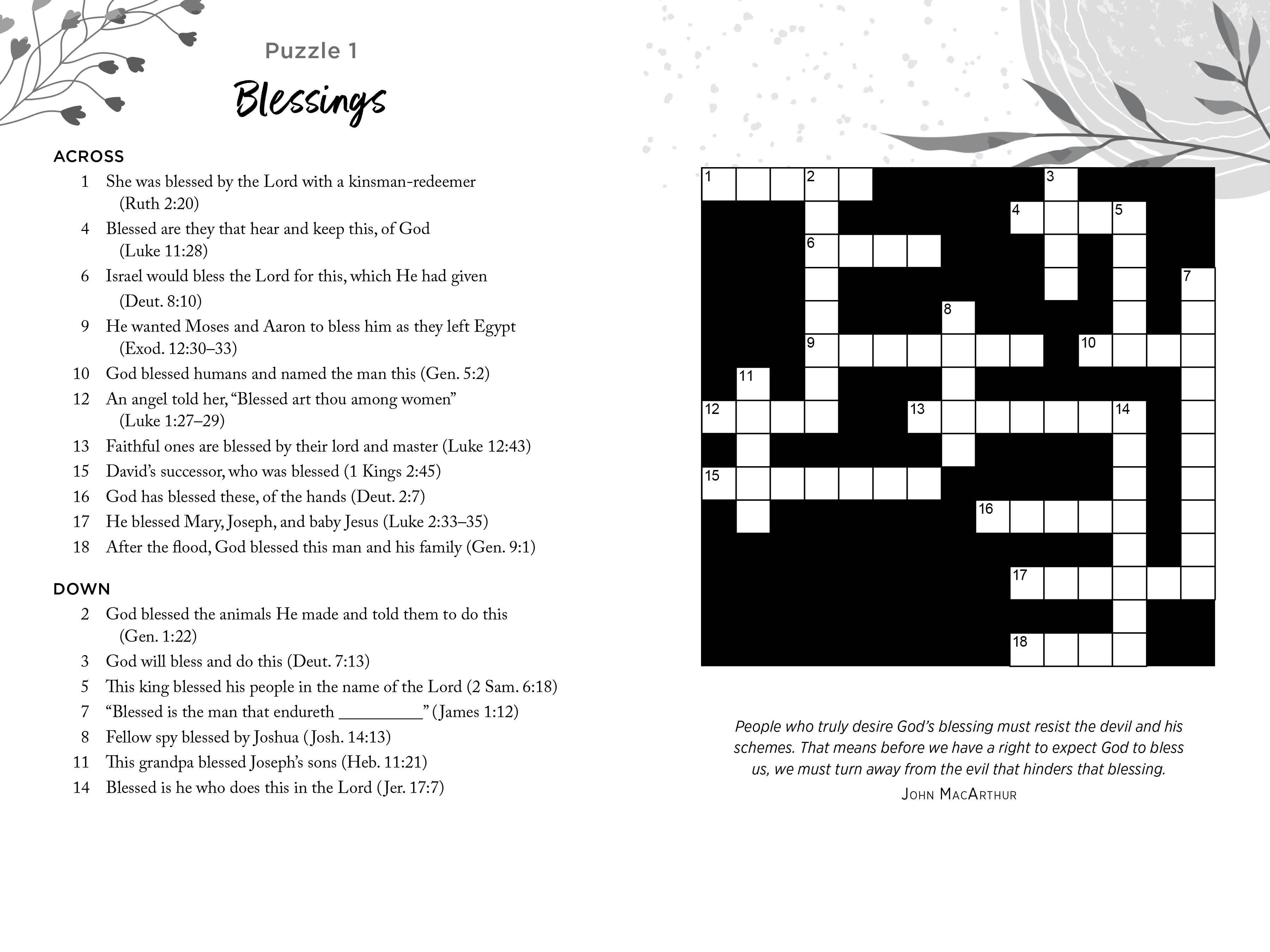Barbour Publishing, Inc. - Bible Blessings Crosswords
