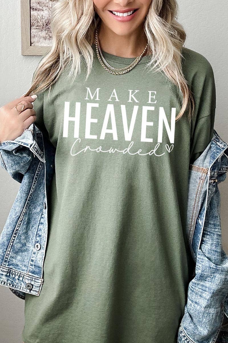 Make Heaven Crowded Graphic Heavy Cotton Tee