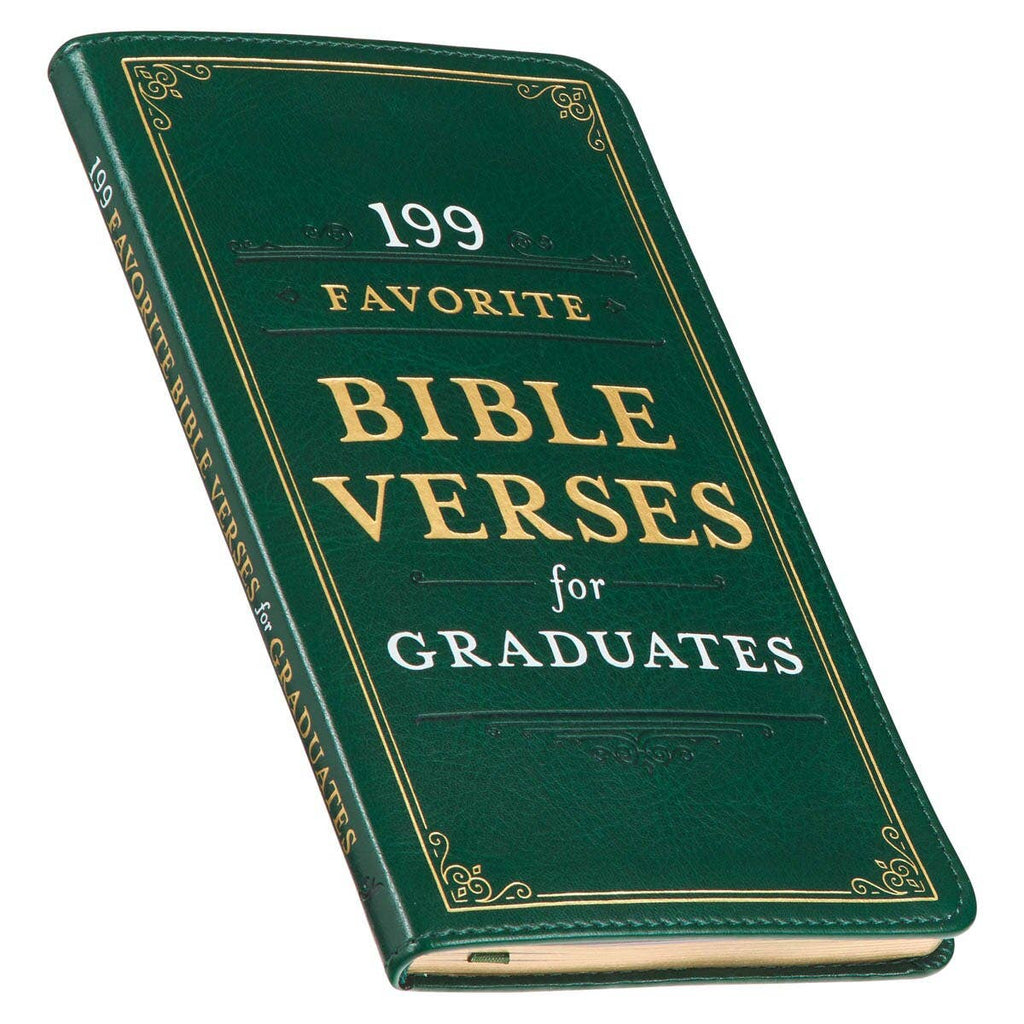 Christian Art Gifts - 199 Favorite Bible Verses for Graduates Faux Leather