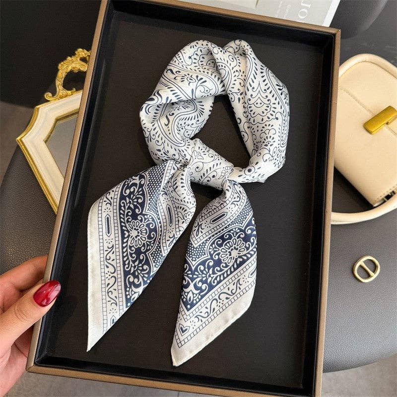 Sheer Trend - Fashion Print Square Scarf