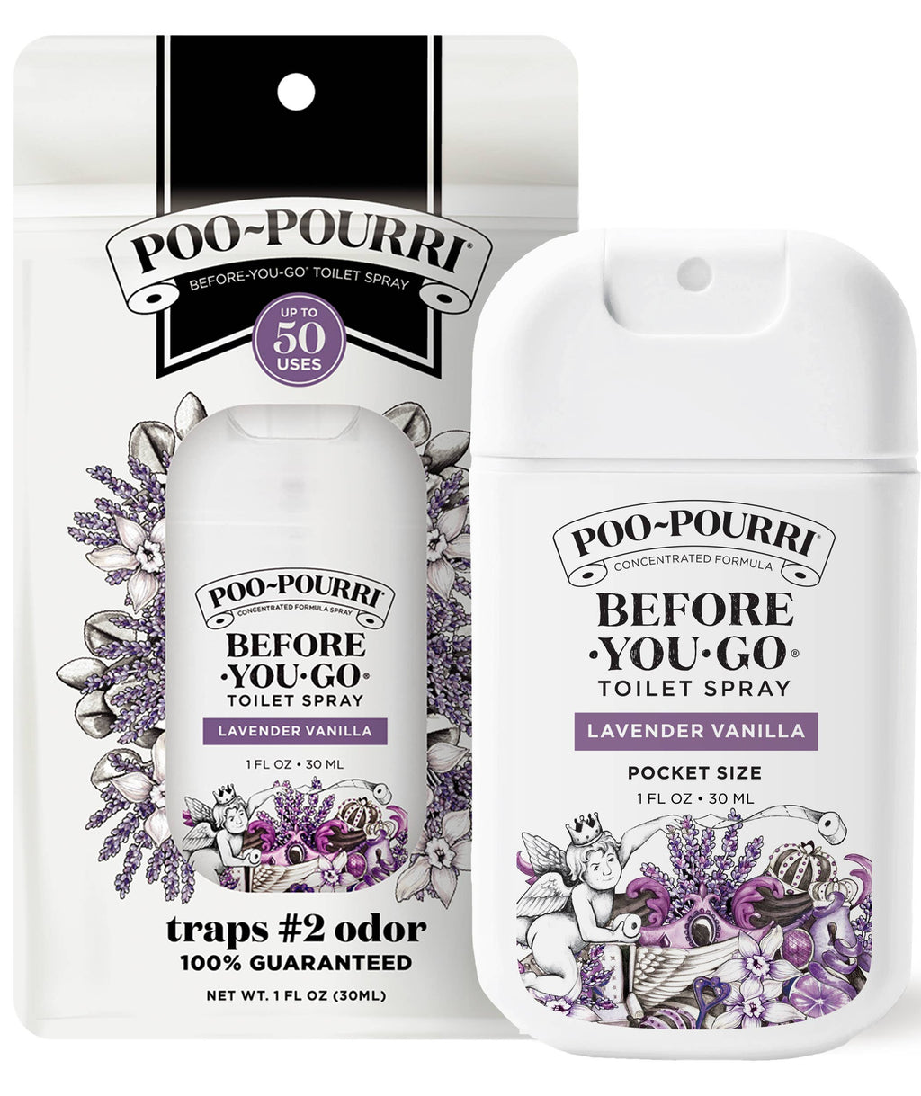 ~Pourri - Poo~Pourri - 1oz Pocket Sprayer w/ Pouch - Lavender Vanilla