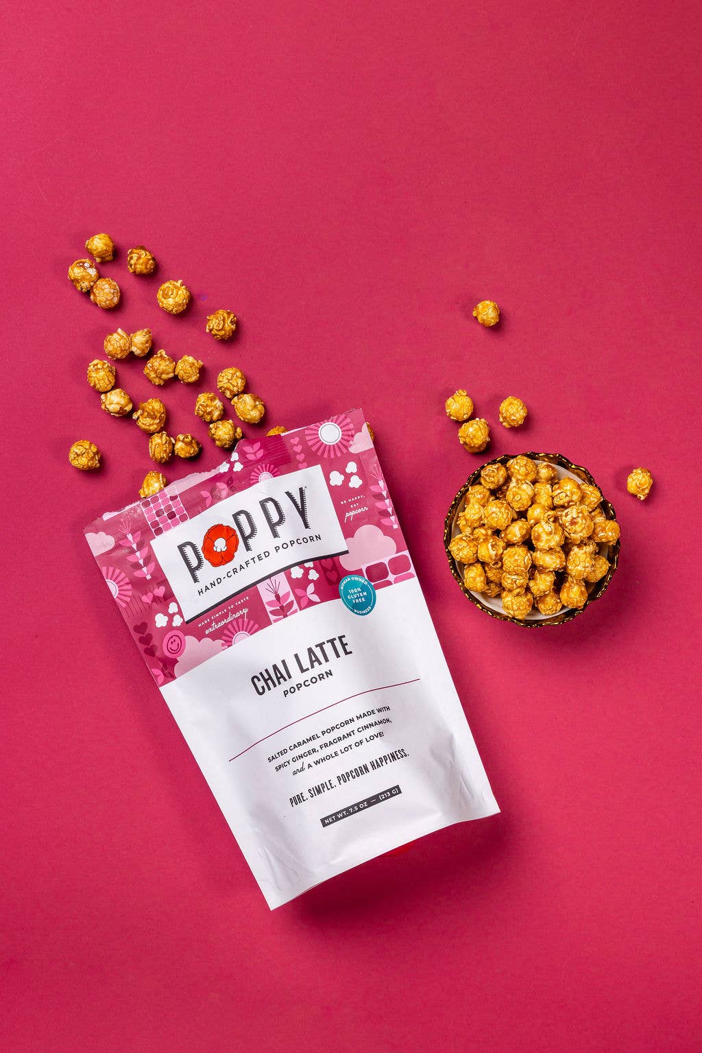 Poppy Hand-Crafted Popcorn - Chai Latte Popcorn