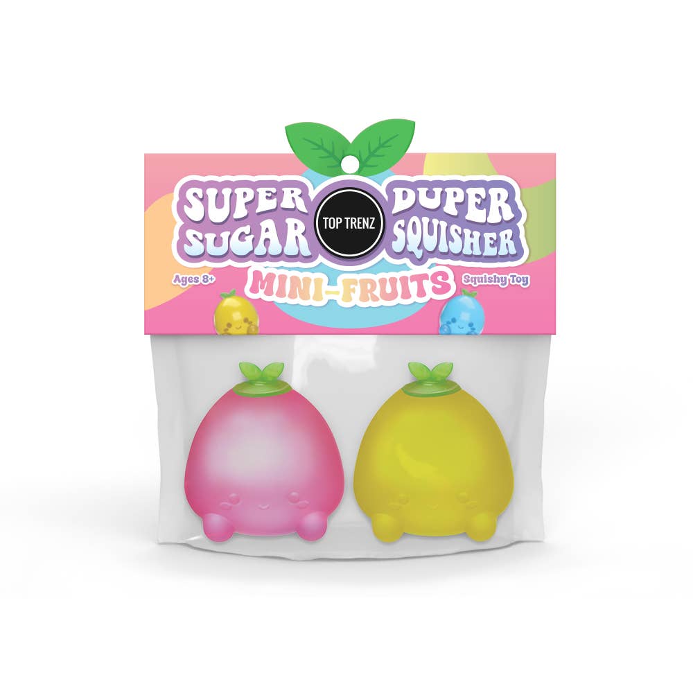Top Trenz Inc - Super Duper Sugar Squisher - Mini Fruits 2 Pack set