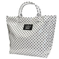 Girlie Girl Originals - LM-BG-1003 TOTE BAG WHITE/BLACK DOT