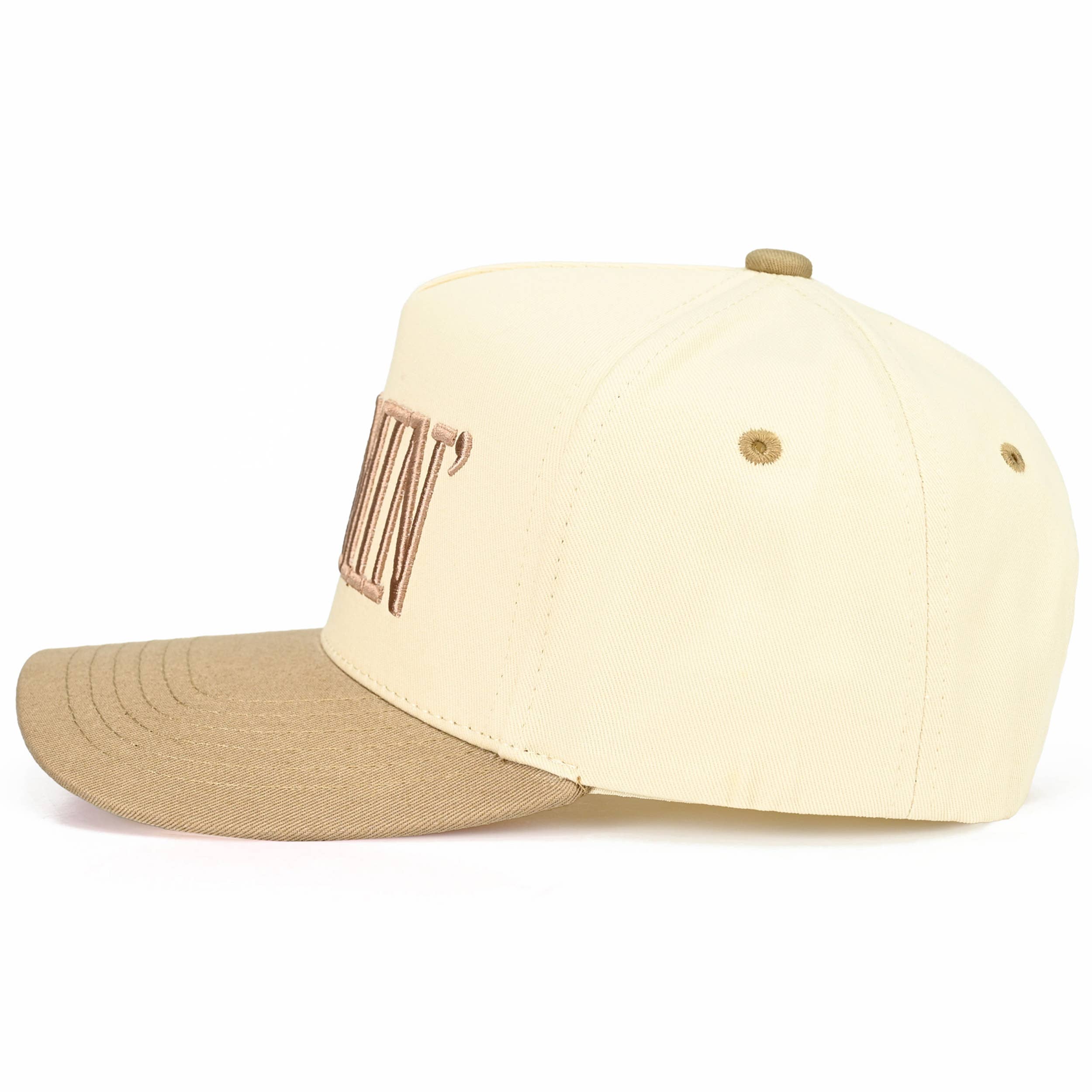 MOMMIN Letter Two Tone Trucker Cap
