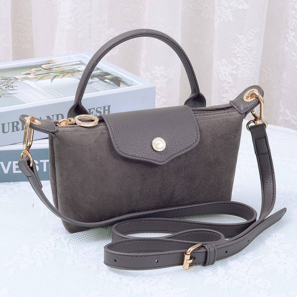 MiMi Wholesale - SD781 Hazel Suede Small Crossbody Bag