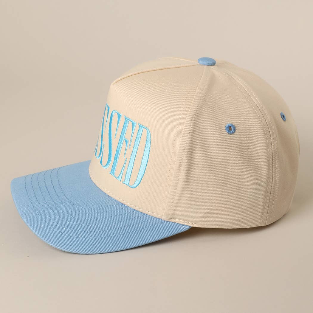 Fashion City - BLESSED Lettering Embroidery Baseball Cap