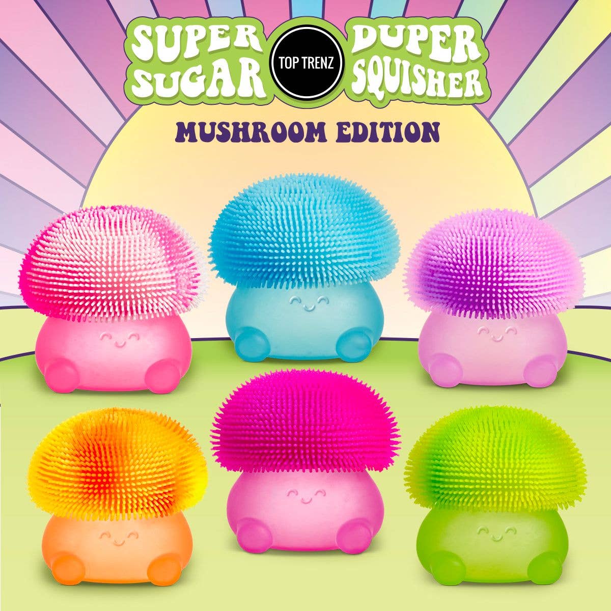 Top Trenz Inc - Super Duper Sugar Squisher Toy- Mushroom