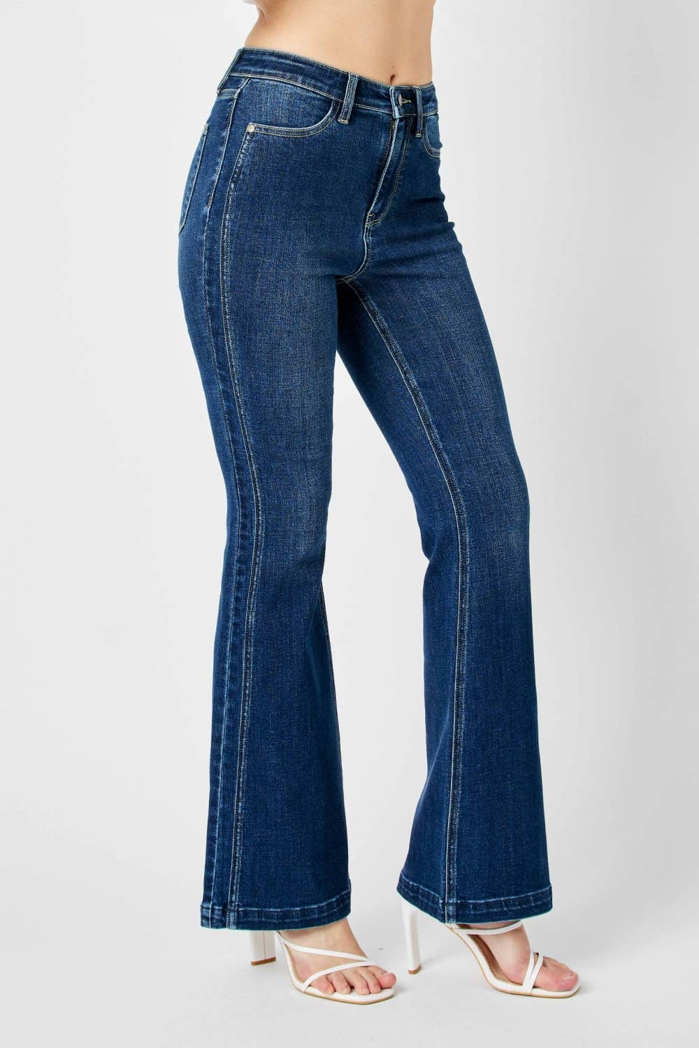 HW Angled Side Seam Detail Flare