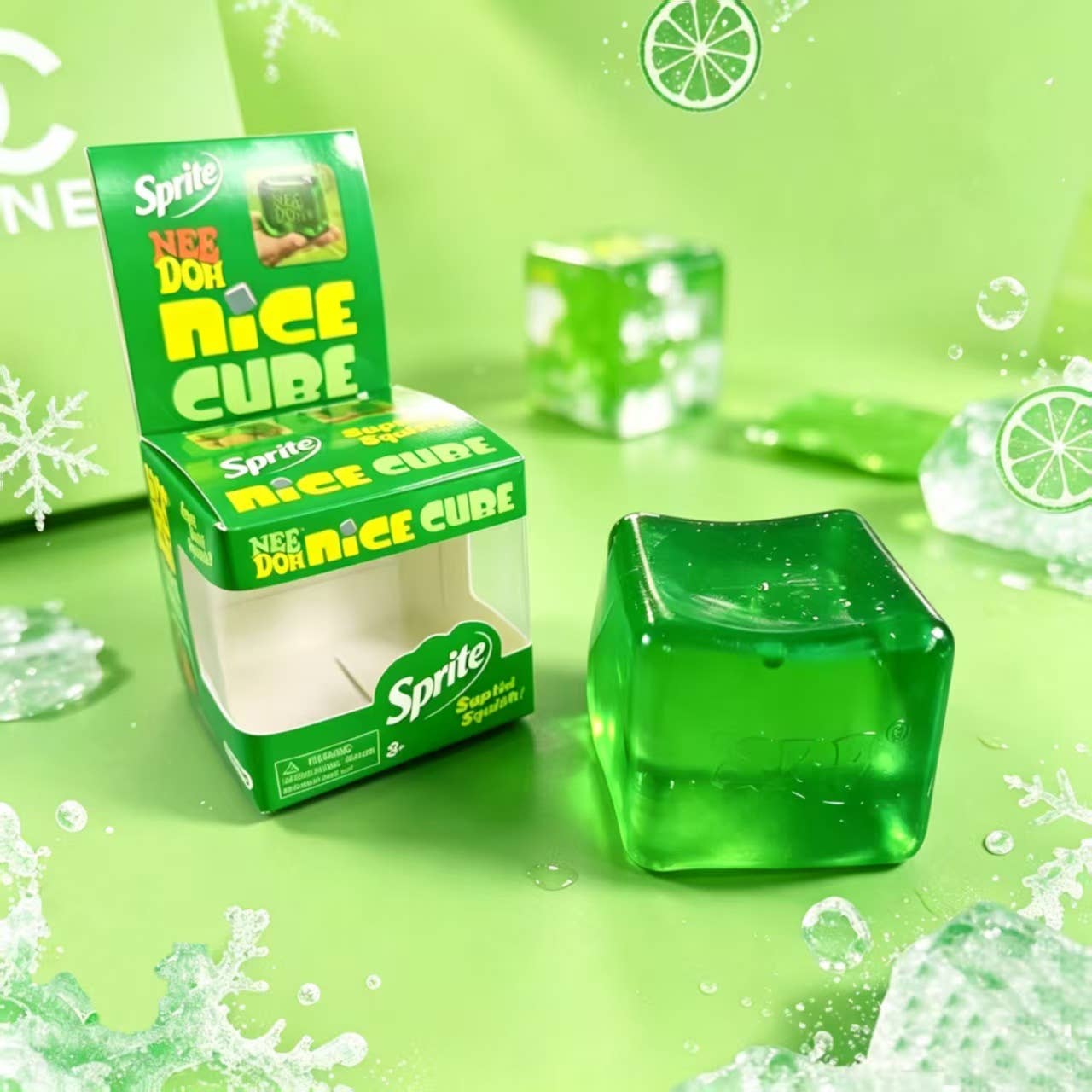 Eagle Crest Industries Inc. - Nice Cube Soda Themed TPR Squishy Ice Cube Fidget Toy