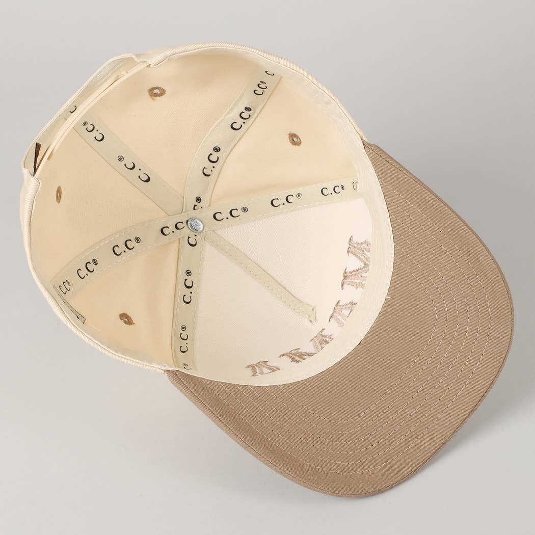 Fashion City - MAMA Typographic Design Embroidery Baseball Cap
