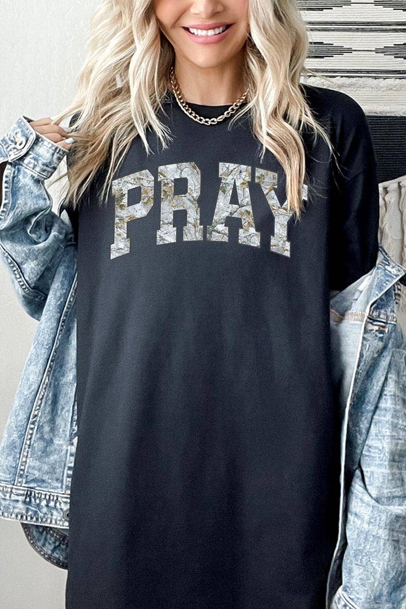COLORBEAR - Pray Graphic Heavy Cotton Tee