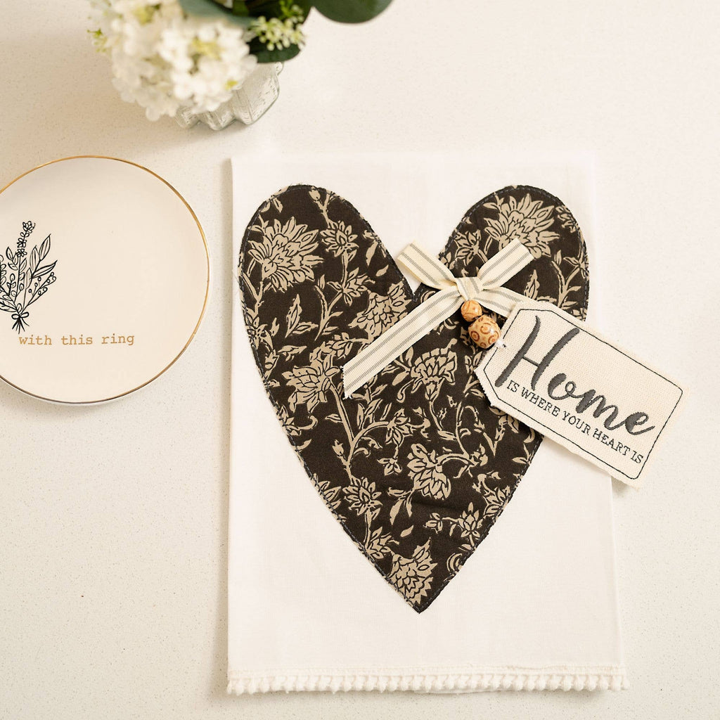 Glory Haus - Home is Where Your Heart is Tea Towel  - Valentine's