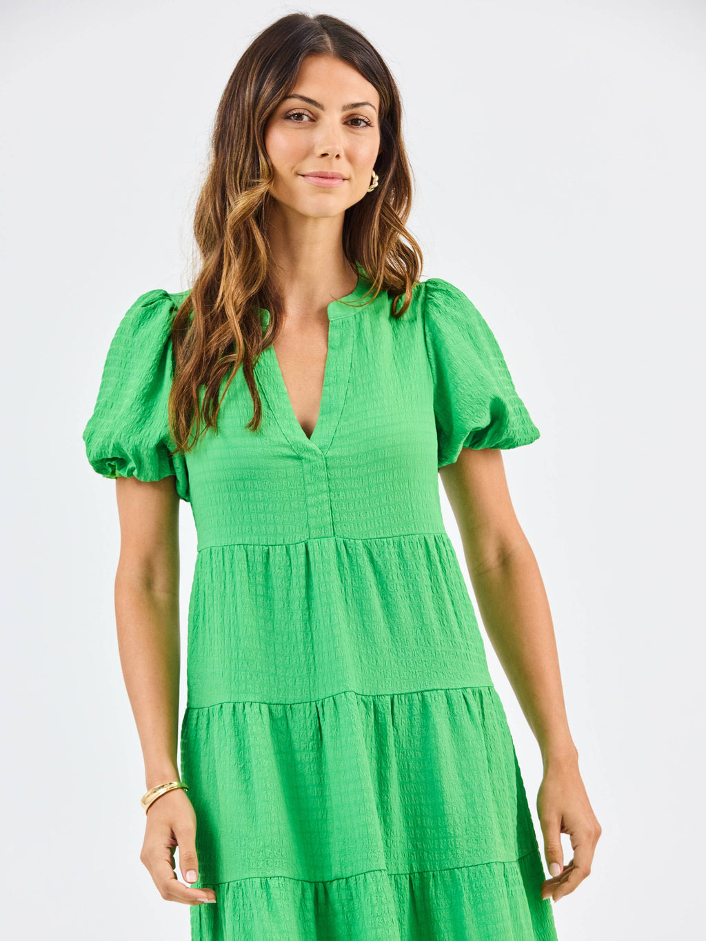 Mary Square - Kinsley Seersucker Dress | Green