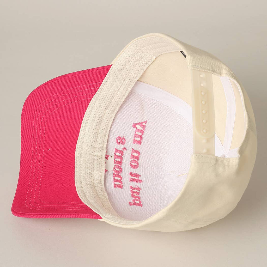 Fashion City - Put It On My Mom's Tab Embroidery Two-Tone Hat
