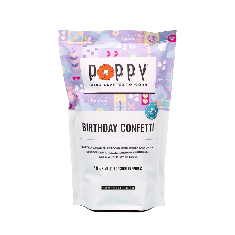 Poppy Hand-Crafted Popcorn - Birthday Confetti Popcorn