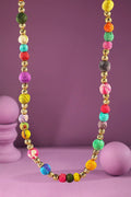 Handmade Fabric Beaded Necklace
