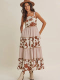 Dreamy Ideal Florals and Stripes Mxi
